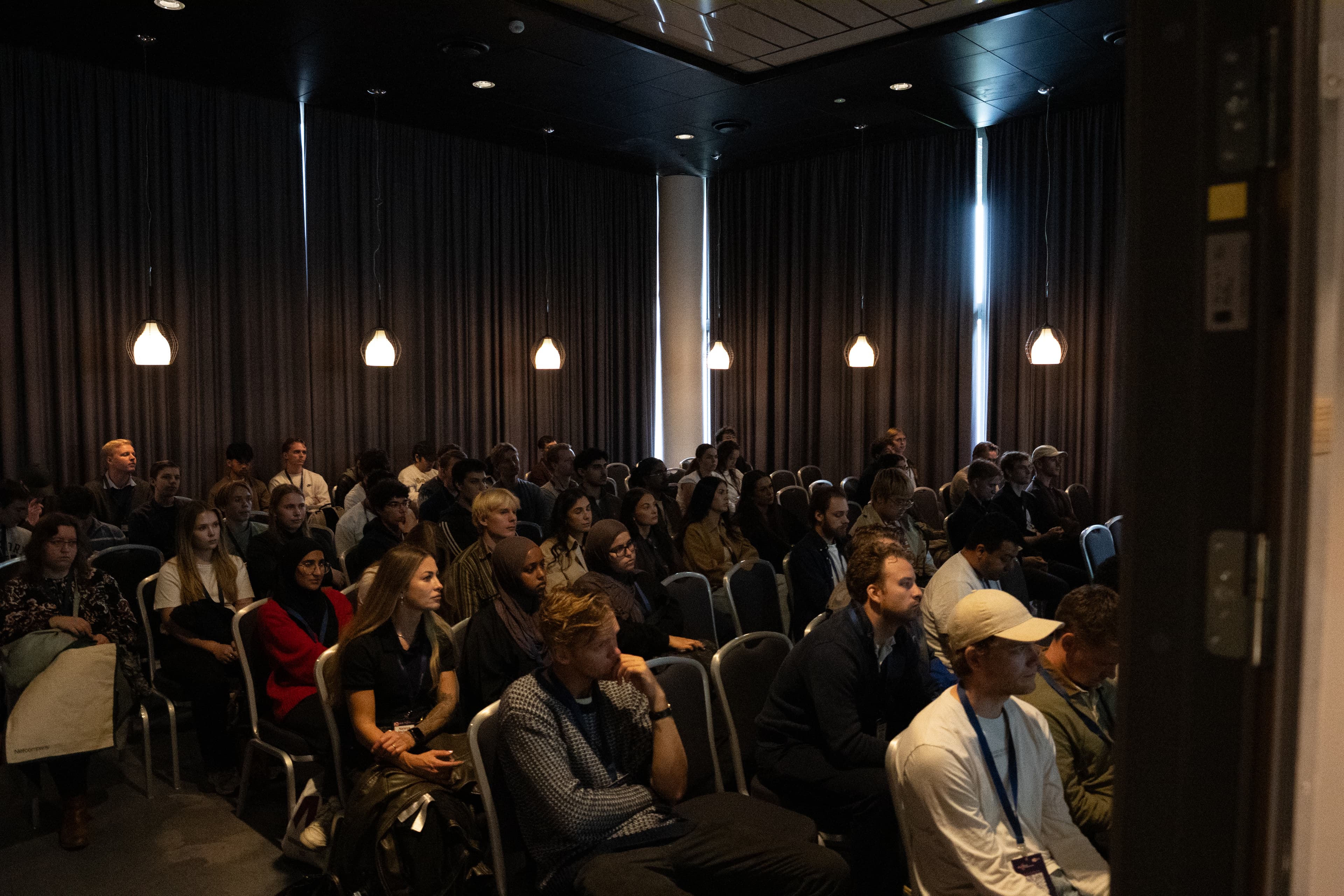 Students listening to a presentation during Student Connect.